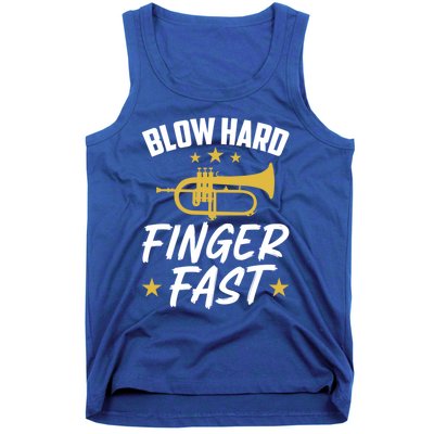 Flügelhorn Blow Hard Finger Fast Funny Flugelhorn Meaningful Gift Tank Top