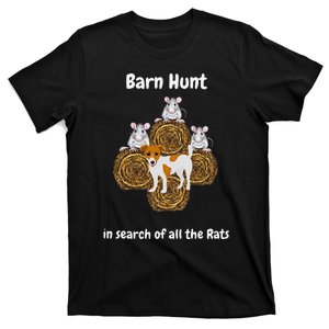 Funny Barn Hunt in search of rats with cute Jack Russell T-Shirt