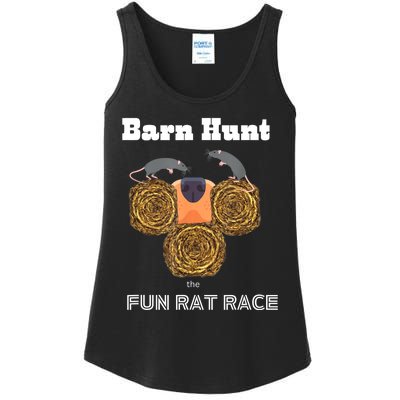 Funny Barn Hunt Barn Hunt The Fun Rat Race With Cute Rats Ladies Essential Tank