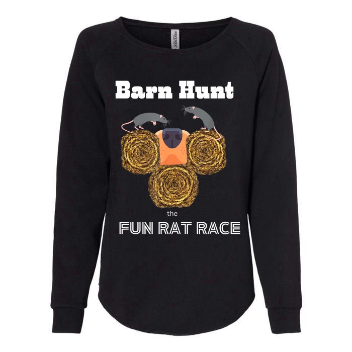 Funny Barn Hunt Barn Hunt The Fun Rat Race With Cute Rats Womens California Wash Sweatshirt