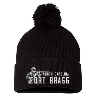 Fort Bragg Home Of The Airborne Special Operations Forces Pom Pom 12in Knit Beanie