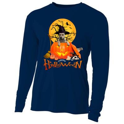 Funny Blue Heeler Dog Spooky Halloween Cooling Performance Long Sleeve Crew