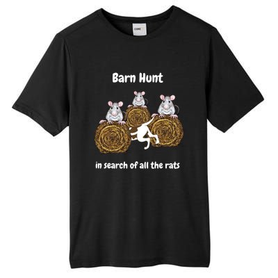 Funny Barn Hunt In Search Of All The Rats Gift Tall Fusion ChromaSoft Performance T-Shirt