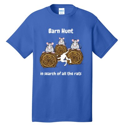 Funny Barn Hunt In Search Of All The Rats Gift Tall T-Shirt