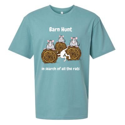 Funny Barn Hunt In Search Of All The Rats Gift Sueded Cloud Jersey T-Shirt