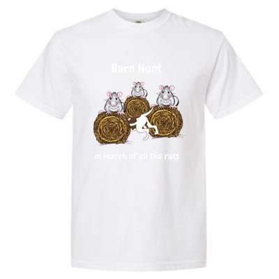 Funny Barn Hunt In Search Of All The Rats Gift Garment-Dyed Heavyweight T-Shirt