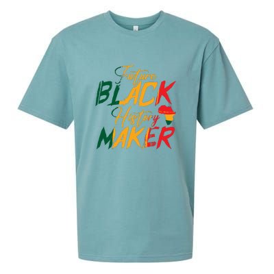 Future Black History Maker For Black History Month Gift Sueded Cloud Jersey T-Shirt