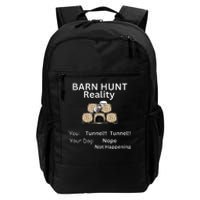 Funny Barn Hunt Tunnel Reality Not Happening With Cute Rat Daily Commute Backpack