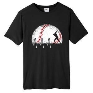 Funny Baseball Heartbeat Baseball Player Gift Tall Fusion ChromaSoft Performance T-Shirt