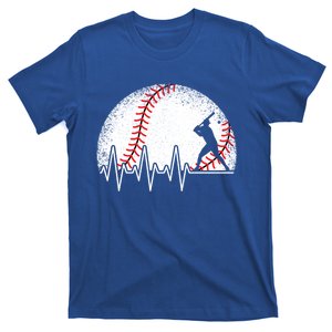 Funny Baseball Heartbeat Baseball Player Gift T-Shirt