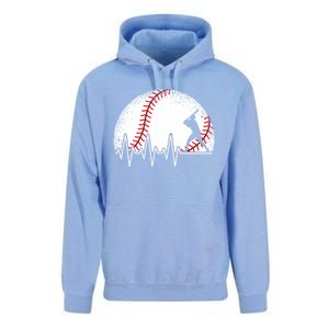 Funny Baseball Heartbeat Baseball Player Gift Unisex Surf Hoodie