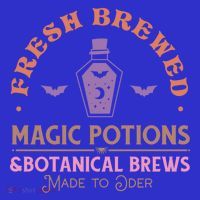 Fresh Brewed Halloween Witch Sign Witchy Mystical Magical Cute Gift T-Shirt