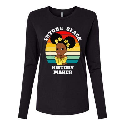 Future Black History Maker Juneteenth HBCU Afro Womens Cotton Relaxed Long Sleeve T-Shirt