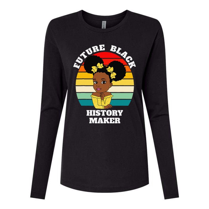 Future Black History Maker Juneteenth HBCU Afro Womens Cotton Relaxed Long Sleeve T-Shirt