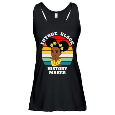 Future Black History Maker Juneteenth HBCU Afro Ladies Essential Flowy Tank