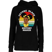 Future Black History Maker Juneteenth HBCU Afro Womens Funnel Neck Pullover Hood