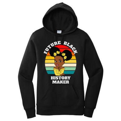 Future Black History Maker Juneteenth HBCU Afro Women's Pullover Hoodie