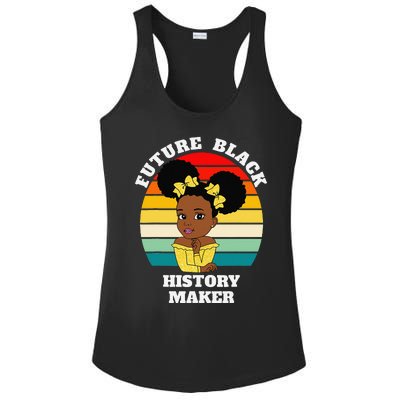 Future Black History Maker Juneteenth HBCU Afro Ladies PosiCharge Competitor Racerback Tank