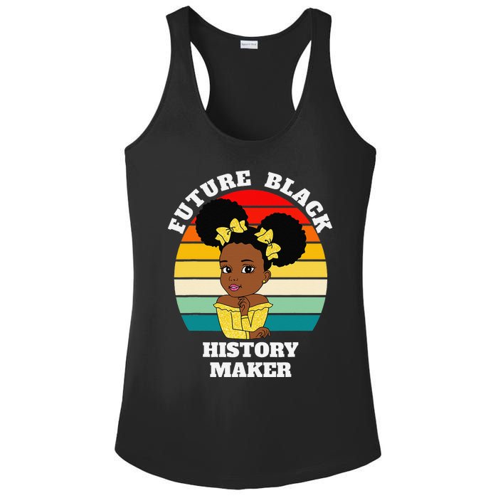 Future Black History Maker Juneteenth HBCU Afro Ladies PosiCharge Competitor Racerback Tank