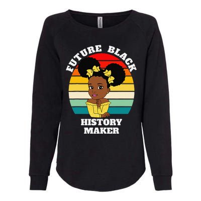 Future Black History Maker Juneteenth HBCU Afro Womens California Wash Sweatshirt