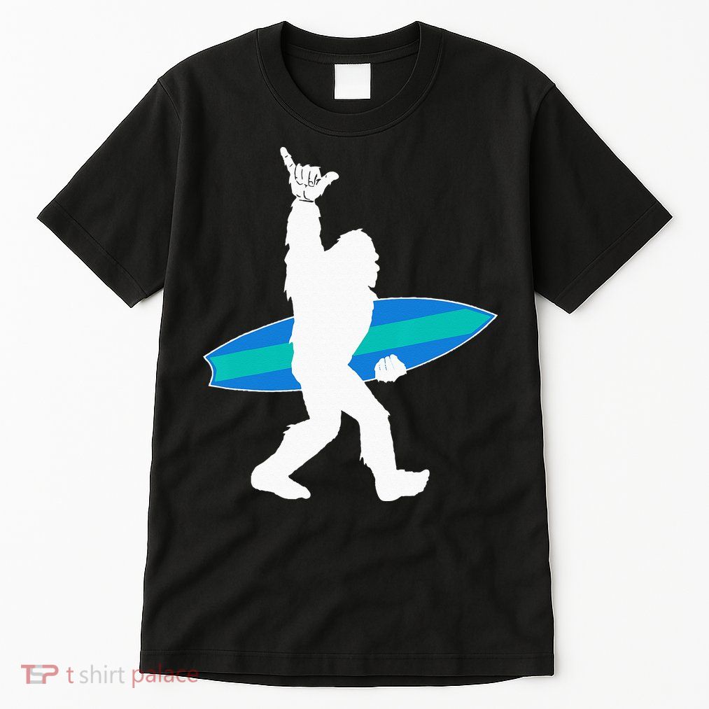 Funny Bigfoot Hang Loose Gift For Shaka Aloha Surfer Lovers Tall T-Shirt