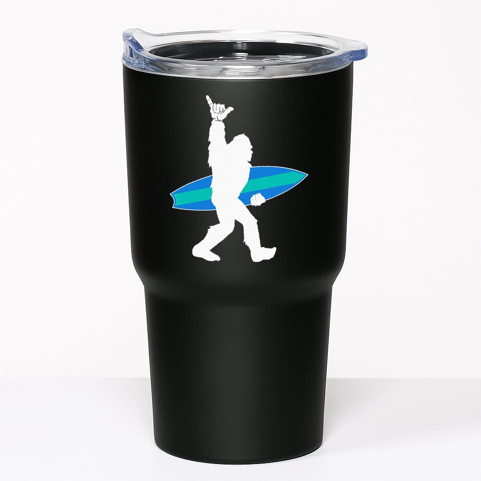 Funny Bigfoot Hang Loose Gift For Shaka Aloha Surfer Lovers Tumbler