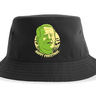 Frankenstein Biden Halloween Funny Sustainable Bucket Hat
