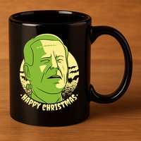 Frankenstein Biden Halloween Funny 11oz C Handle Ceramic Mug