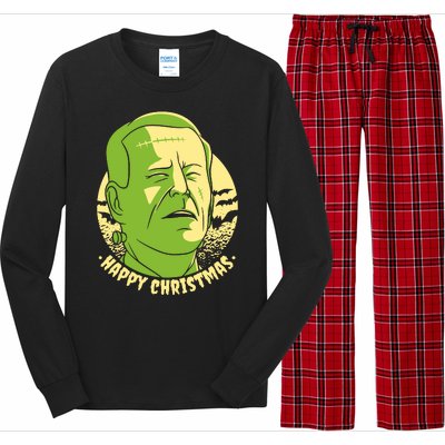 Frankenstein Biden Halloween Funny Long Sleeve Pajama Set