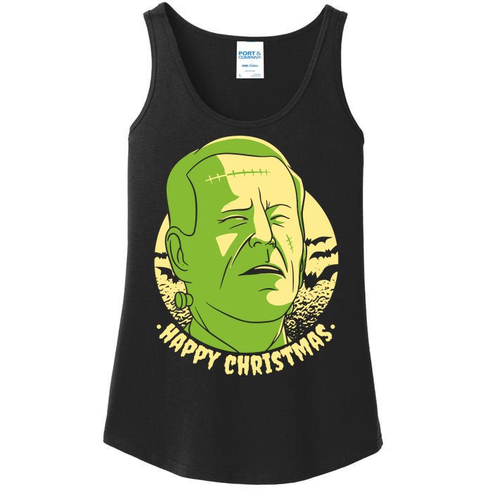 Frankenstein Biden Halloween Funny Ladies Essential Tank