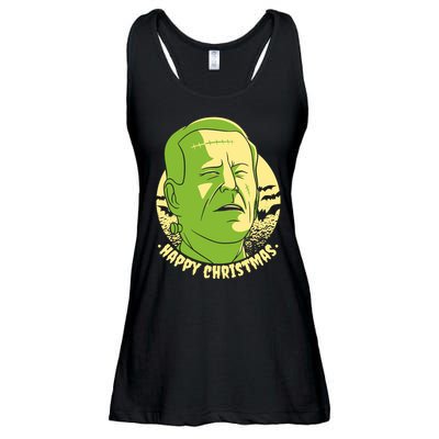 Frankenstein Biden Halloween Funny Ladies Essential Flowy Tank