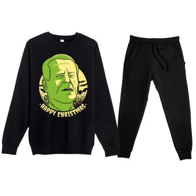 Frankenstein Biden Halloween Funny Premium Crewneck Sweatsuit Set