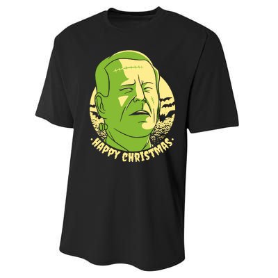 Frankenstein Biden Halloween Funny Performance Sprint T-Shirt