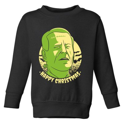 Frankenstein Biden Halloween Funny Toddler Sweatshirt