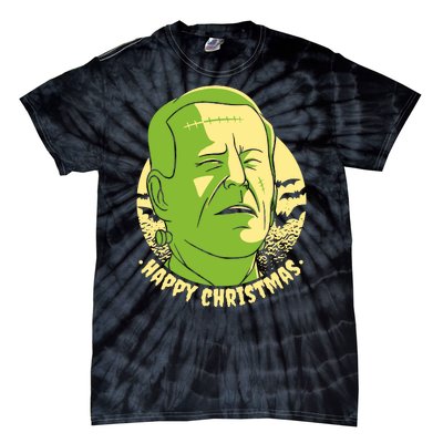 Frankenstein Biden Halloween Funny Tie-Dye T-Shirt