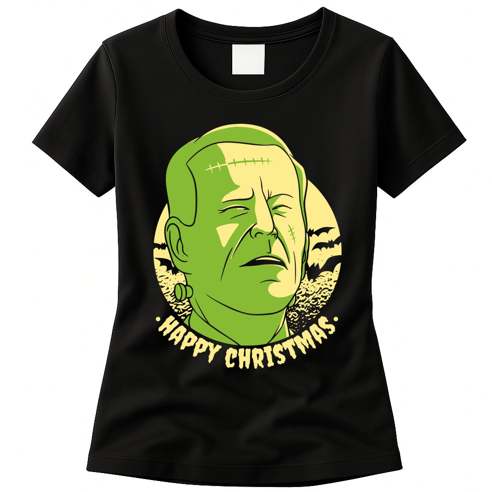 Frankenstein Biden Halloween Funny Womens T-Shirt