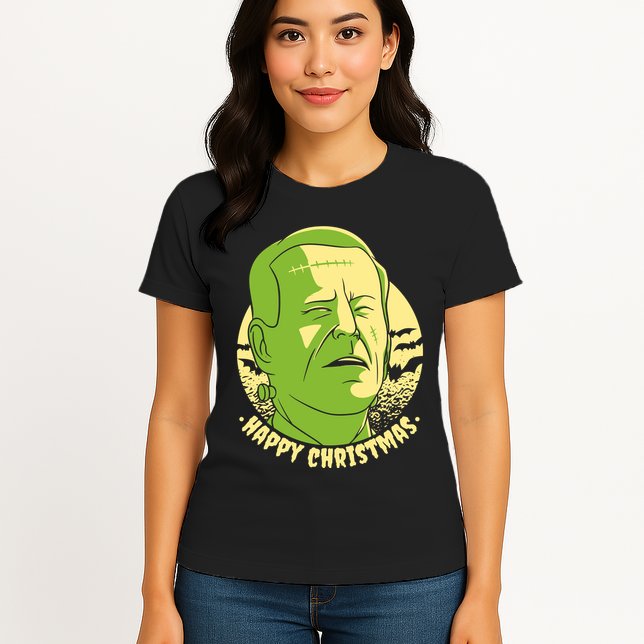 Frankenstein Biden Halloween Funny Womens T-Shirt