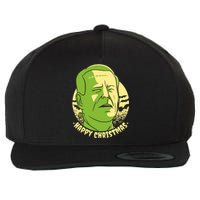 Frankenstein Biden Halloween Funny Wool Snapback Cap