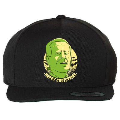 Frankenstein Biden Halloween Funny Wool Snapback Cap