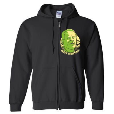 Frankenstein Biden Halloween Funny Full Zip Hoodie