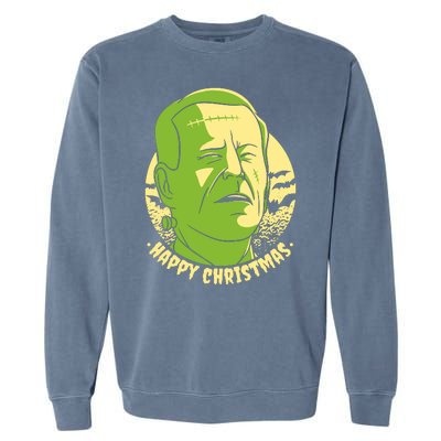 Frankenstein Biden Halloween Funny Garment-Dyed Sweatshirt