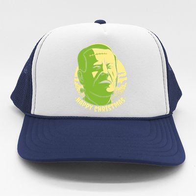 Frankenstein Biden Halloween Funny Trucker Hat