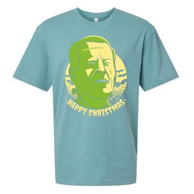 Frankenstein Biden Halloween Funny Sueded Cloud Jersey T-Shirt