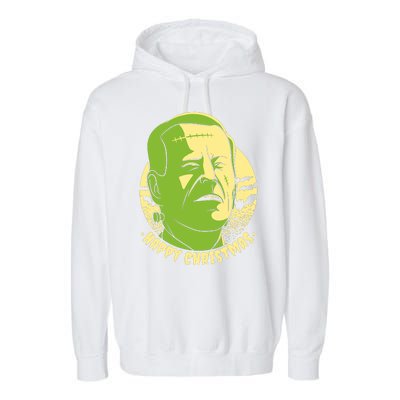 Frankenstein Biden Halloween Funny Garment-Dyed Fleece Hoodie