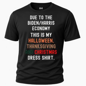 Funny Biden Harris Economy Cooling Performance Crew T-Shirt