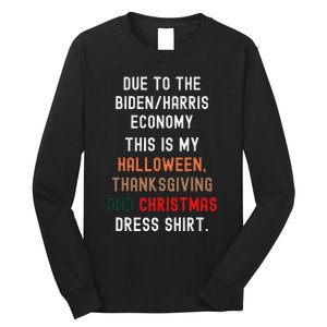 Funny Biden Harris Economy Long Sleeve Shirt