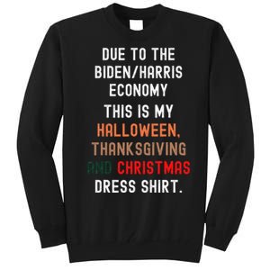 Funny Biden Harris Economy Tall Sweatshirt