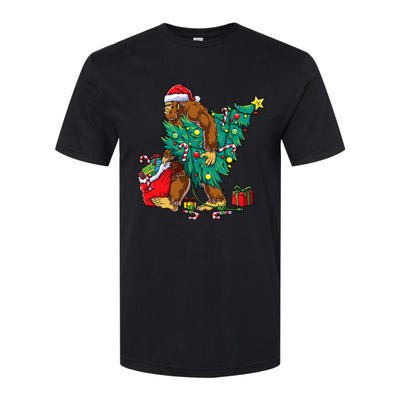 Festive Bigfoot Holiday Decor for Sasquatch Enthusiasts Softstyle CVC T-Shirt