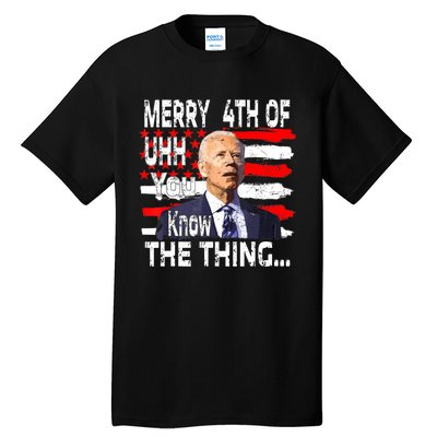 Funny Biden Happy Fourth Of July.Biden 4th Of July Memes Tall T-Shirt