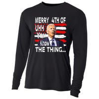 Funny Biden Happy Fourth Of July.Biden 4th Of July Memes Cooling Performance Long Sleeve Crew